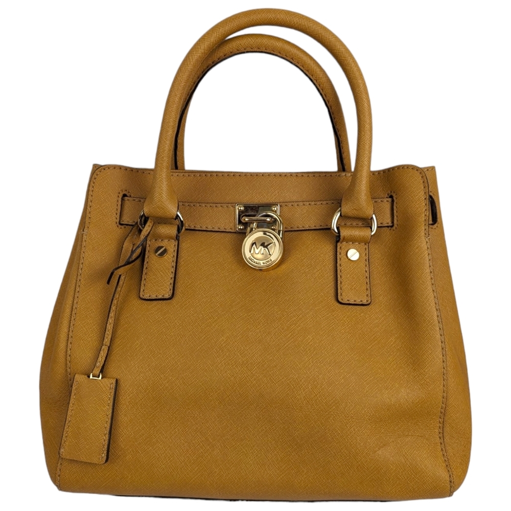 Michael by Michael Kors Hamilton Caramel Sm/Med Bag Top Handle Detachable Strap